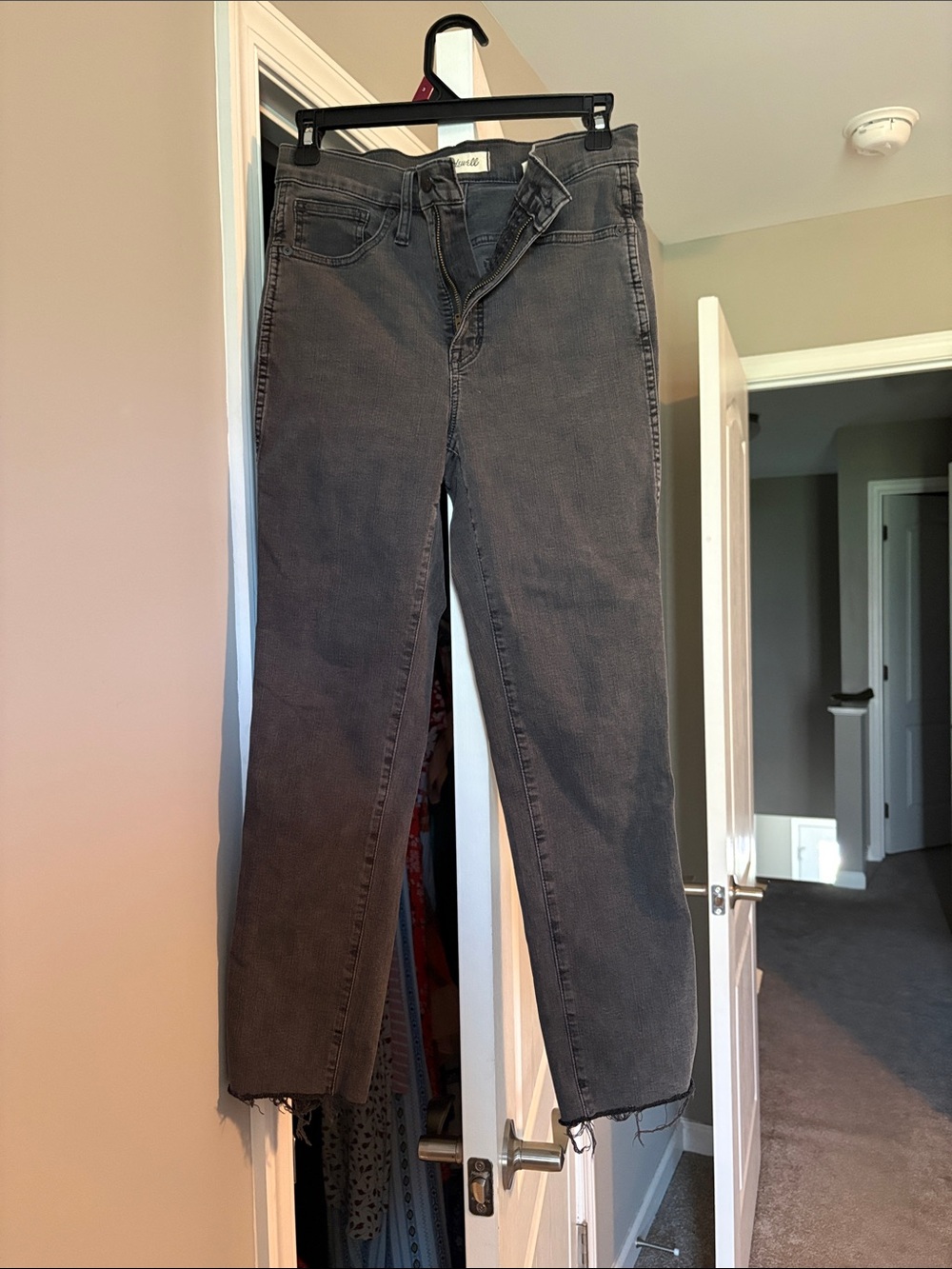Madewell Stovepipe Black High-Rise Jeans